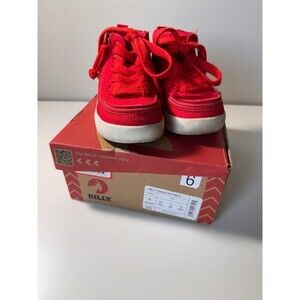 BILLY Footwear Classic D|R High Top II Toddler Size 6 Red Zip Adaptive Sneakers